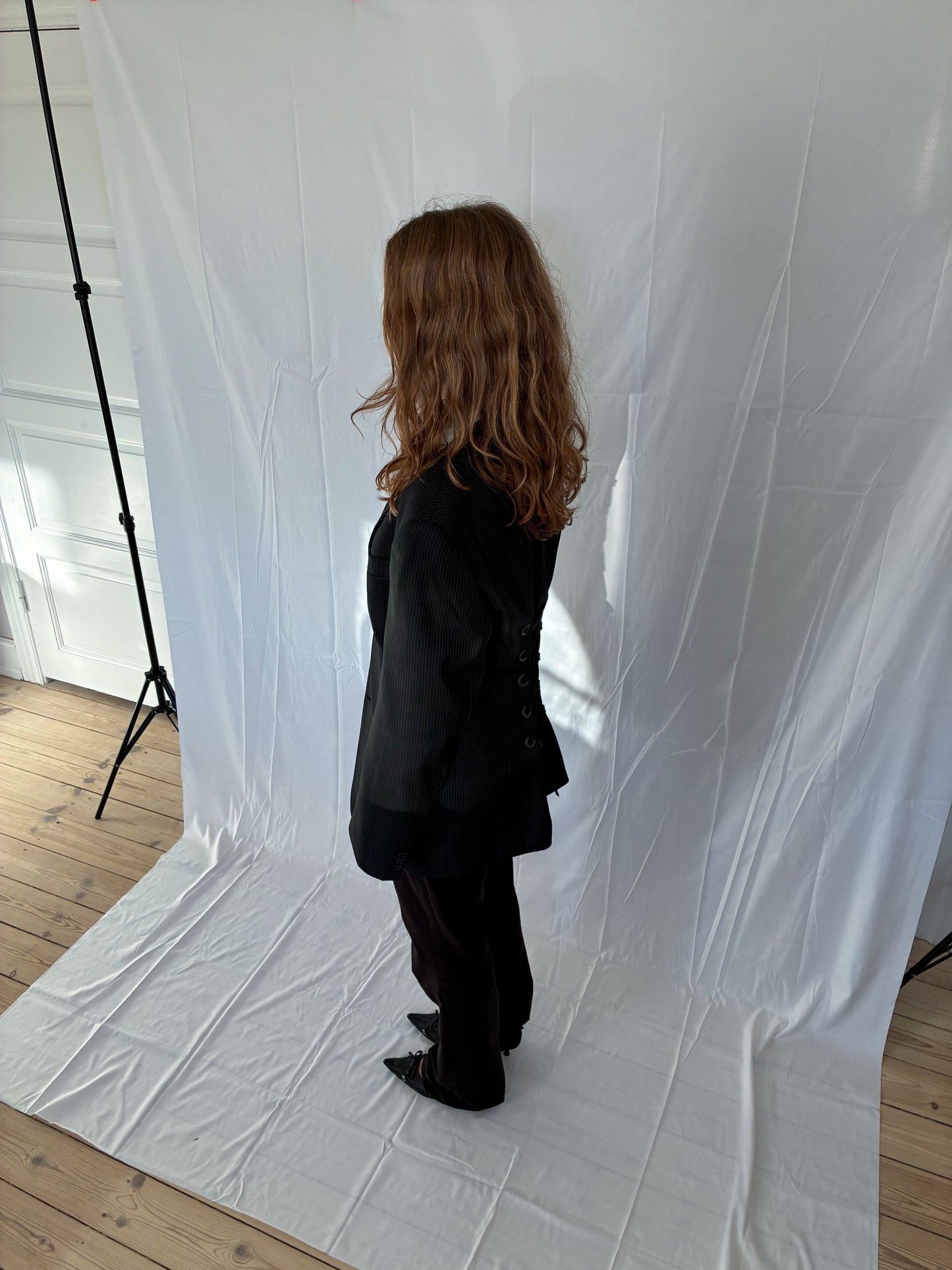 BEAU BLACK PINSTRIPE