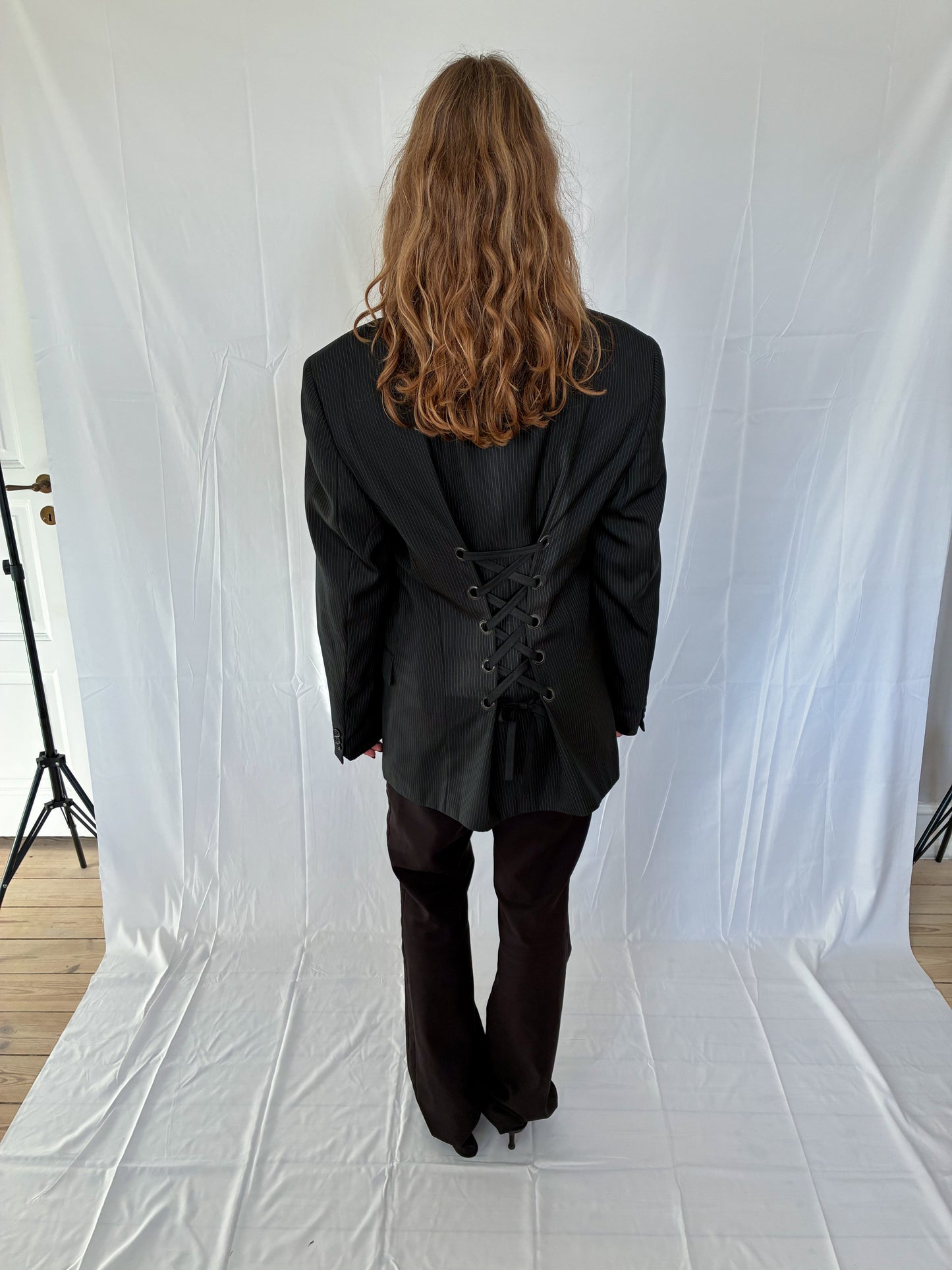 BEAU BLACK PINSTRIPE