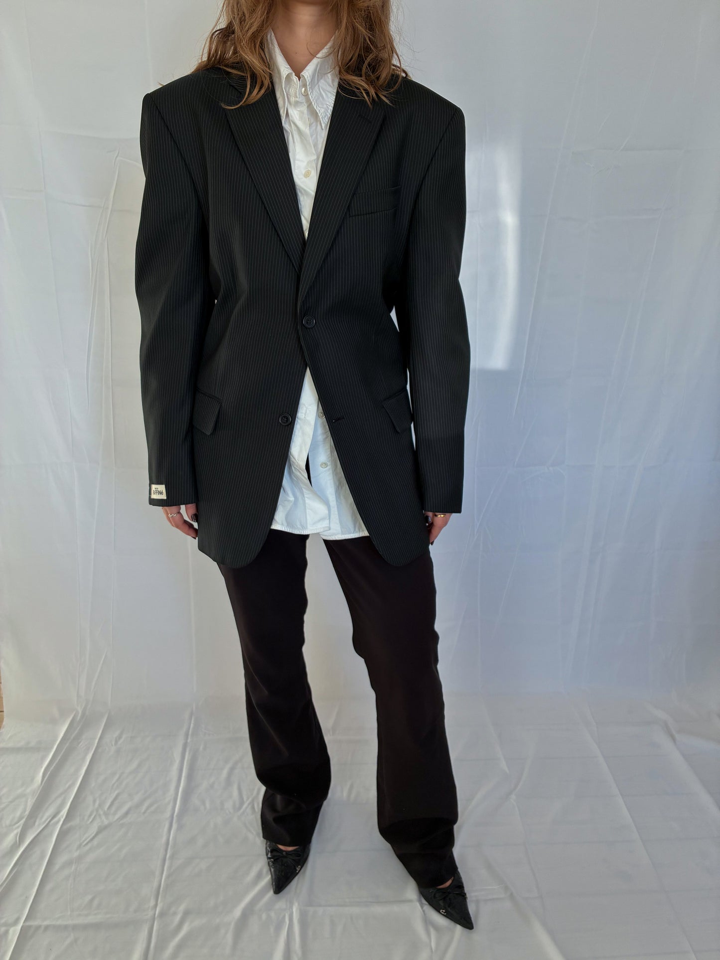 BEAU BLACK PINSTRIPE