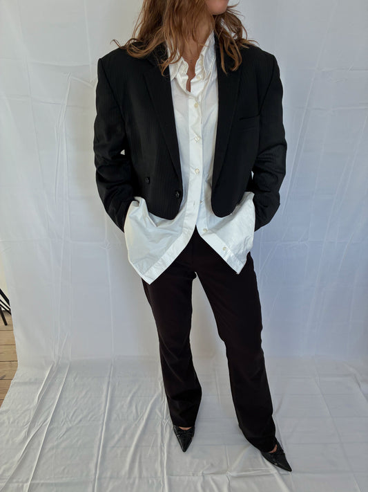 DEMI BLACK PINSTRIPE