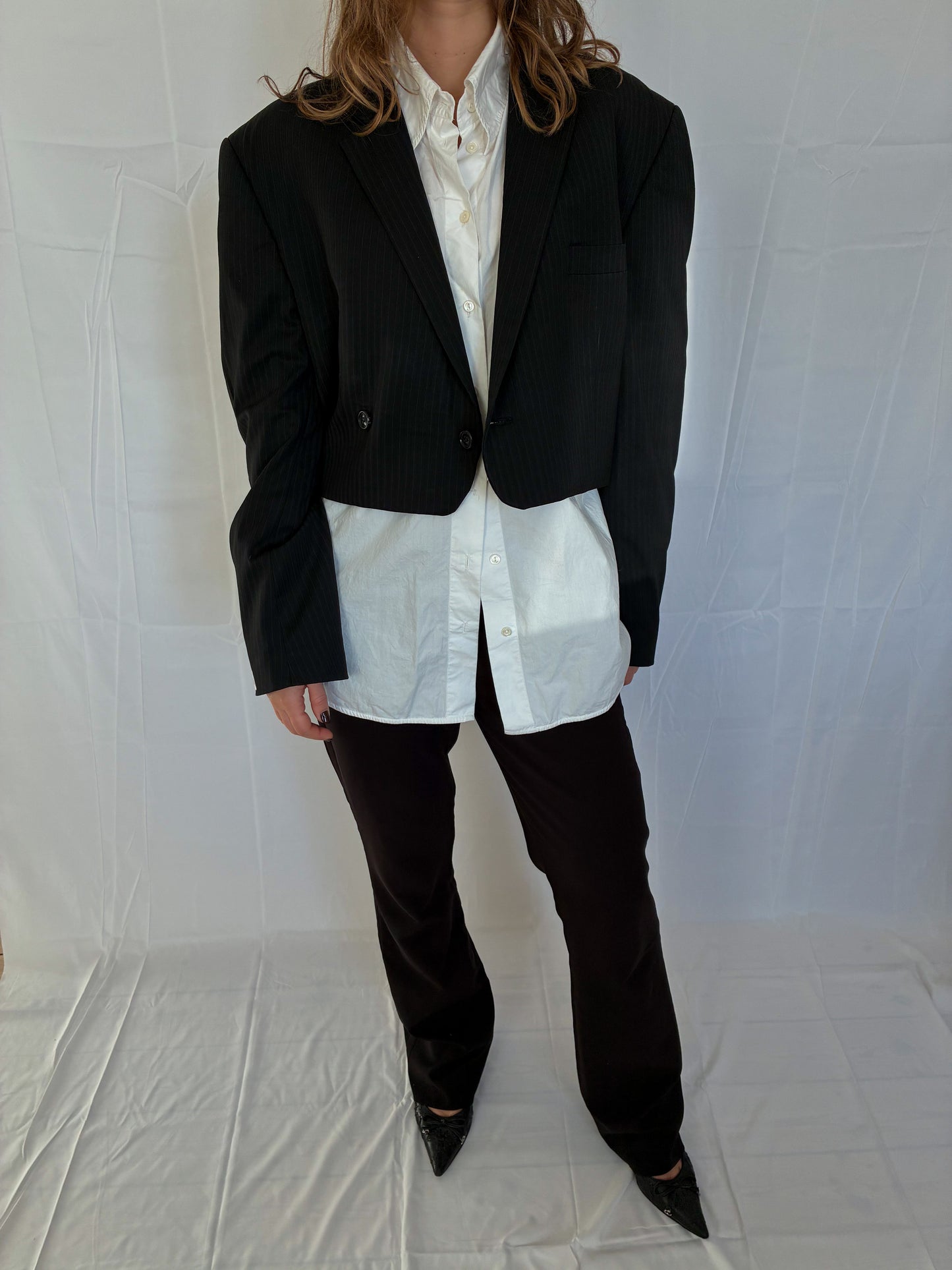 DEMI BLACK PINSTRIPE