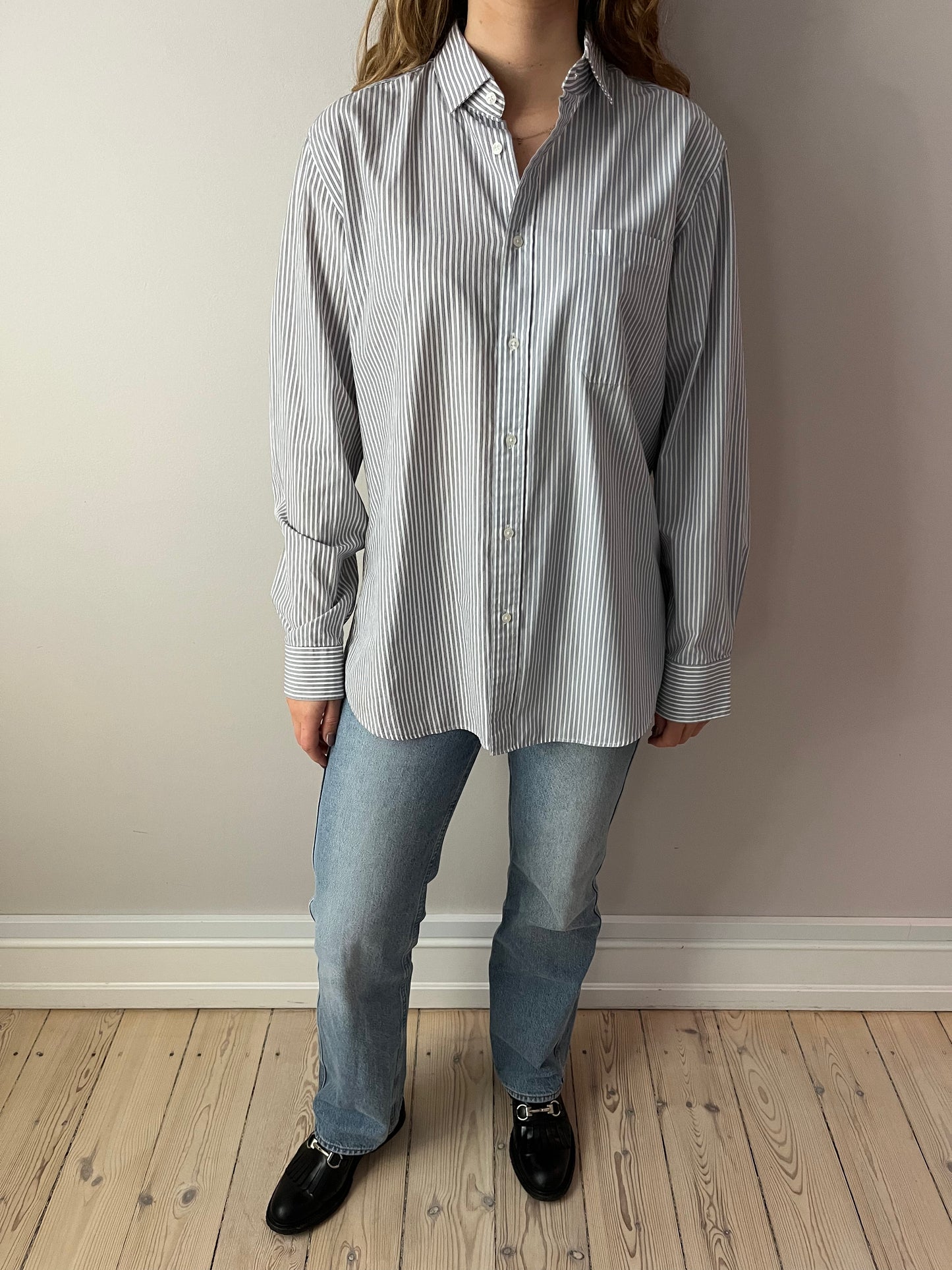Grey Striped Shirt