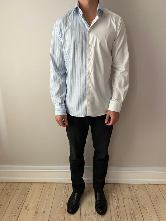 White & Blue Striped Shirt