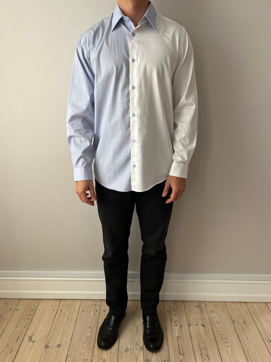 Blue & White Contrasted Shirt